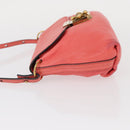 Chloe Elsie Shoulder Bag Leather Pink Gold Auth BA8492-5