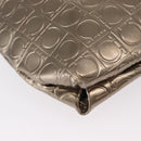 Salvatore Ferragamo Gancini Shoulder Bag Enamel Gold Auth BA8494-15