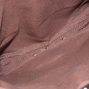 Salvatore Ferragamo Gancini Shoulder Bag Enamel Gold Auth BA8494-10