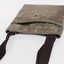 Salvatore Ferragamo Gancini Shoulder Bag Enamel Gold Auth BA8494-6