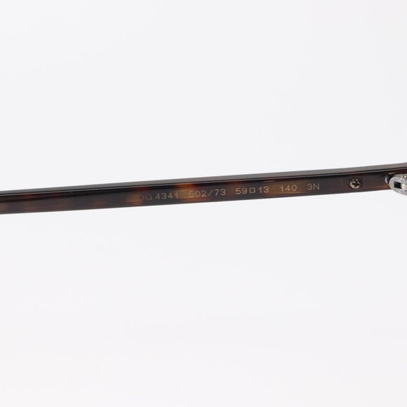 DOLCE&GABBANA Sunglasses plastic Brown Auth BA8496