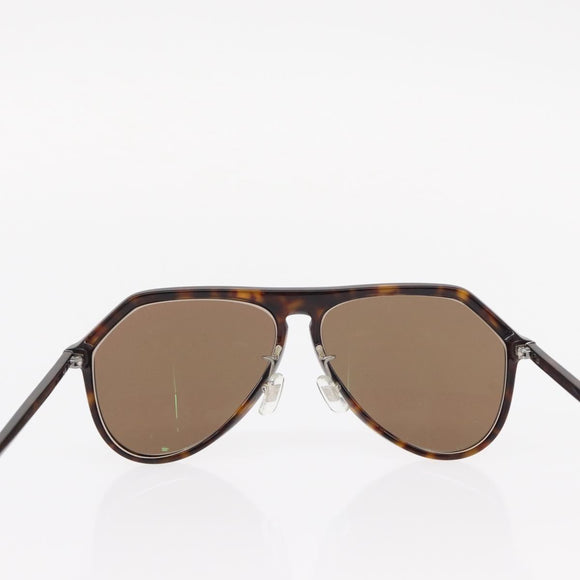 DOLCE&GABBANA Sunglasses plastic Brown Auth BA8496
