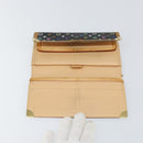 LOUIS VUITTON Monogram Multicolor Porte Tresor Wallet Black M92658 Auth BA8497-9