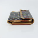 LOUIS VUITTON Monogram Multicolor Porte Tresor Wallet Black M92658 Auth BA8497-3