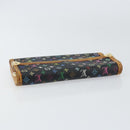 LOUIS VUITTON Monogram Multicolor Porte Tresor Wallet Black M92658 Auth BA8497-5
