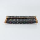 LOUIS VUITTON Monogram Multicolor Porte Tresor Wallet Black M92658 Auth BA8497-6