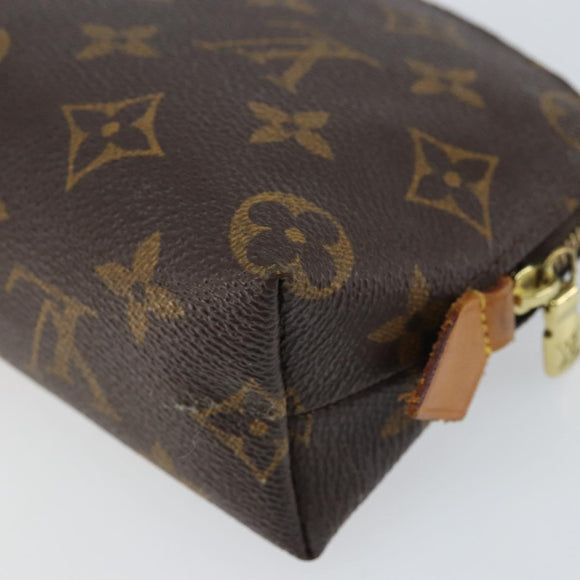 LOUIS VUITTON Monogram Pochette Cosmetic PM Pouch M43998 LV Auth BA8498