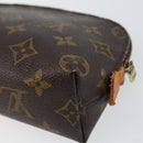LOUIS VUITTON Monogram Pochette Cosmetic PM Pouch M43998 LV Auth BA8499-15