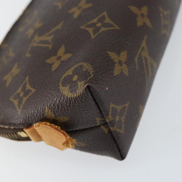 LOUIS VUITTON Monogram Pochette Cosmetic PM Pouch M43998 LV Auth BA8499