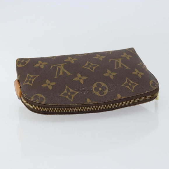 LOUIS VUITTON Monogram Pochette Cosmetic PM Pouch M43998 LV Auth BA8500