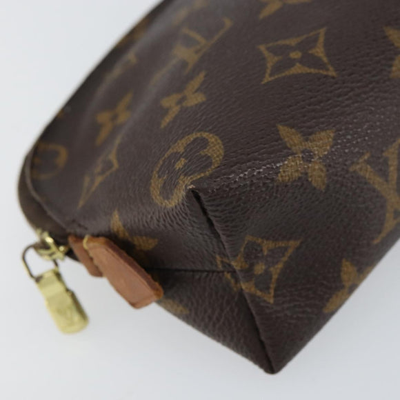 LOUIS VUITTON Monogram Pochette Cosmetic PM Pouch M43998 LV Auth BA8501