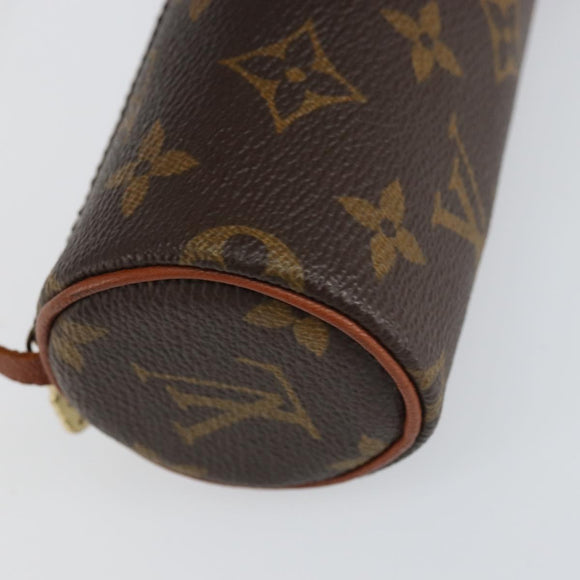 LOUIS VUITTON Monogram Papillon Pouch LV Auth BA8504