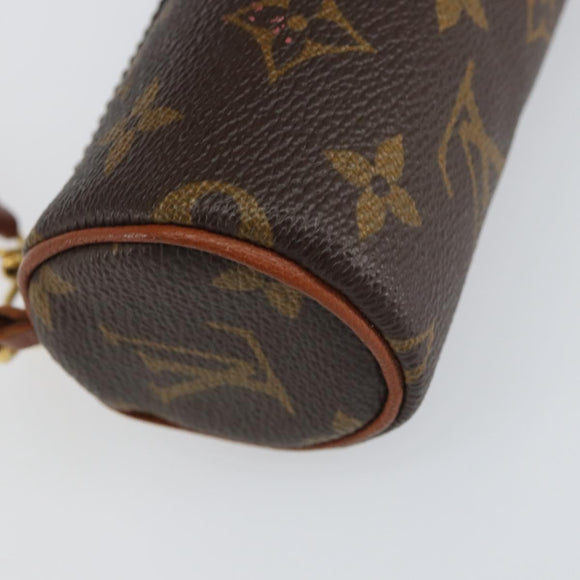 LOUIS VUITTON Monogram Papillon Pouch LV Auth BA8504