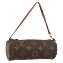 LOUIS VUITTON Monogram Papillon Pouch LV Auth BA8505-1