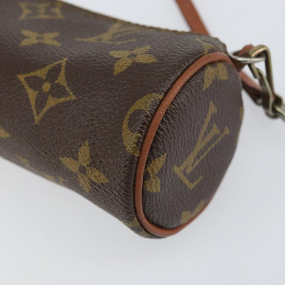 LOUIS VUITTON Monogram Papillon Pouch LV Auth BA8505