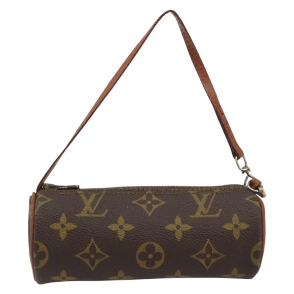 LOUIS VUITTON Monogram Papillon Pouch LV Auth BA8505