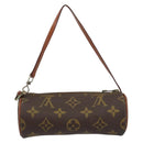 LOUIS VUITTON Monogram Papillon Pouch LV Auth BA8505-2