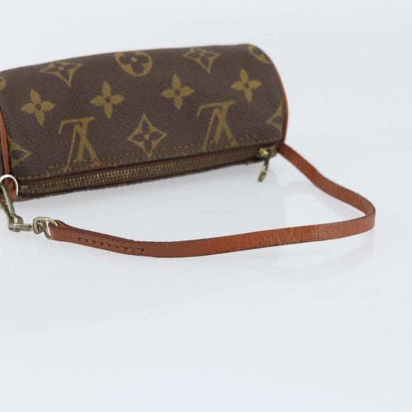 LOUIS VUITTON Monogram Papillon Pouch LV Auth BA8505
