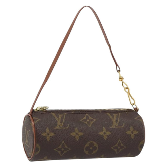 LOUIS VUITTON Monogram Papillon Pouch LV Auth BA8506