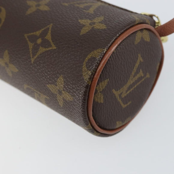 LOUIS VUITTON Monogram Papillon Pouch LV Auth BA8506
