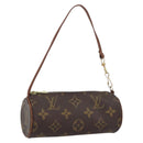 LOUIS VUITTON Monogram Papillon Pouch LV Auth BA8507-1