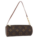 LOUIS VUITTON Monogram Papillon Pouch LV Auth BA8508-1