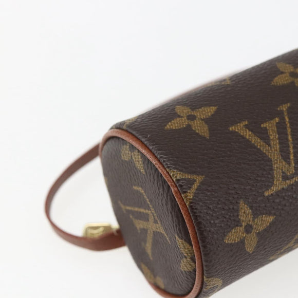 LOUIS VUITTON Monogram Papillon Pouch LV Auth BA8508