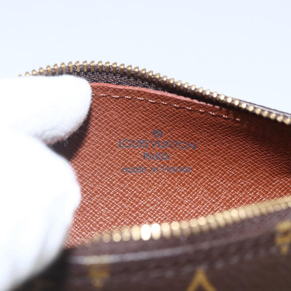 LOUIS VUITTON Monogram Papillon Pouch LV Auth BA8508