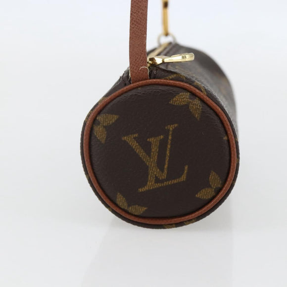 LOUIS VUITTON Monogram Papillon Pouch LV Auth BA8508