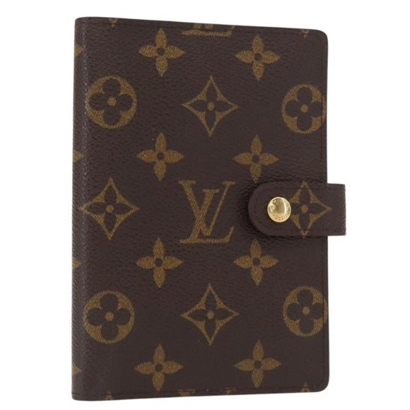 LOUIS VUITTON Monogram Agenda PM Day Planner Cover R20005 LV Auth BA8511
