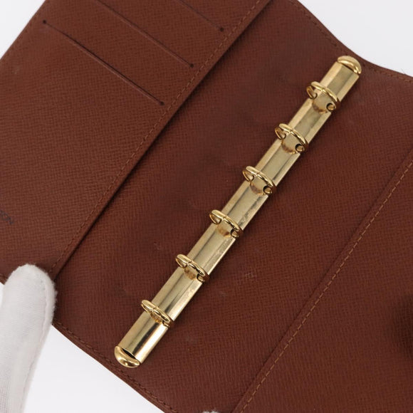 LOUIS VUITTON Monogram Agenda PM Day Planner Cover R20005 LV Auth BA8511