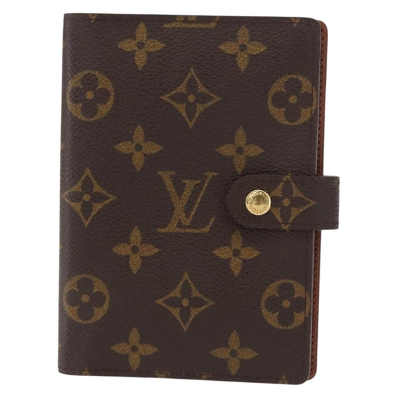 LOUIS VUITTON Monogram Agenda PM Day Planner Cover R20005 LV Auth BA8511
