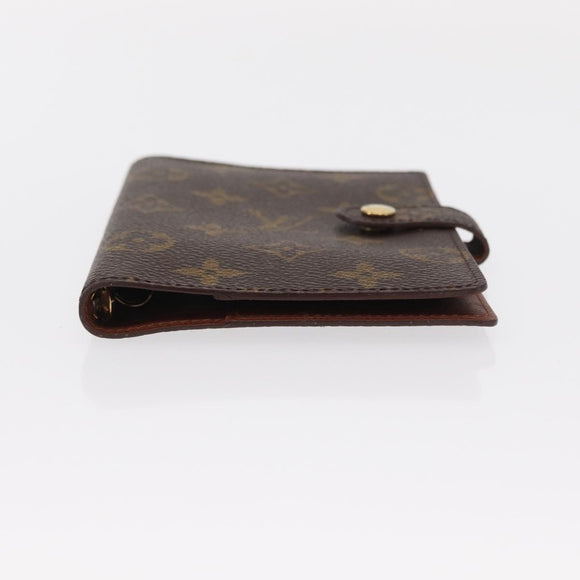 LOUIS VUITTON Monogram Agenda PM Day Planner Cover R20005 LV Auth BA8511