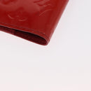 LOUIS VUITTON Monogram Vernis Agenda PM Day Planner Cover Red R21016 Auth BA8518-17