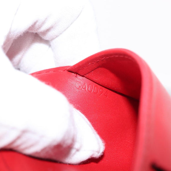 LOUIS VUITTON Monogram Vernis Agenda PM Day Planner Cover Red R21016 Auth BA8518