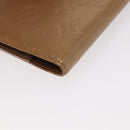 LOUIS VUITTON Monogram Mat Agenda PM Day Planner Cover Beige R20934 Auth BA8519-16