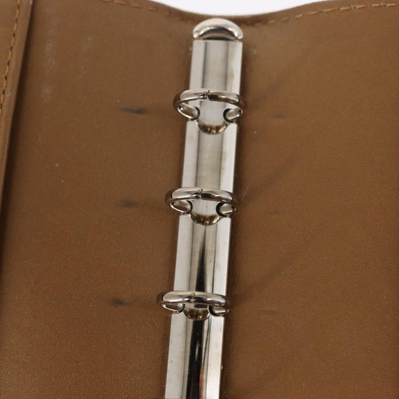 LOUIS VUITTON Monogram Mat Agenda PM Day Planner Cover Beige R20934 Auth BA8519