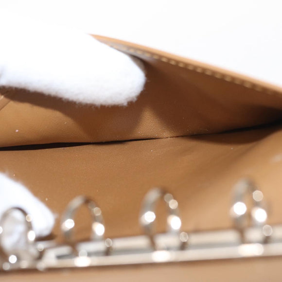 LOUIS VUITTON Monogram Mat Agenda PM Day Planner Cover Beige R20934 Auth BA8519