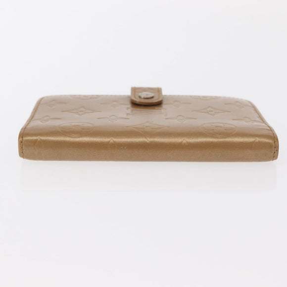 LOUIS VUITTON Monogram Mat Agenda PM Day Planner Cover Beige R20934 Auth BA8519