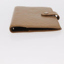 LOUIS VUITTON Monogram Mat Agenda PM Day Planner Cover Beige R20934 Auth BA8519-7
