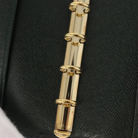 LOUIS VUITTON Taiga Agenda PM Day Planner Cover Epicea R20424 LV Auth BA8520