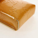 LOUIS VUITTON Monogram Vernis Green Case Lime Yellow M91052 LV Auth BA8521-15