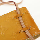 LOUIS VUITTON Monogram Vernis Green Case Lime Yellow M91052 LV Auth BA8521-19