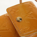 LOUIS VUITTON Monogram Vernis Green Case Lime Yellow M91052 LV Auth BA8521-20