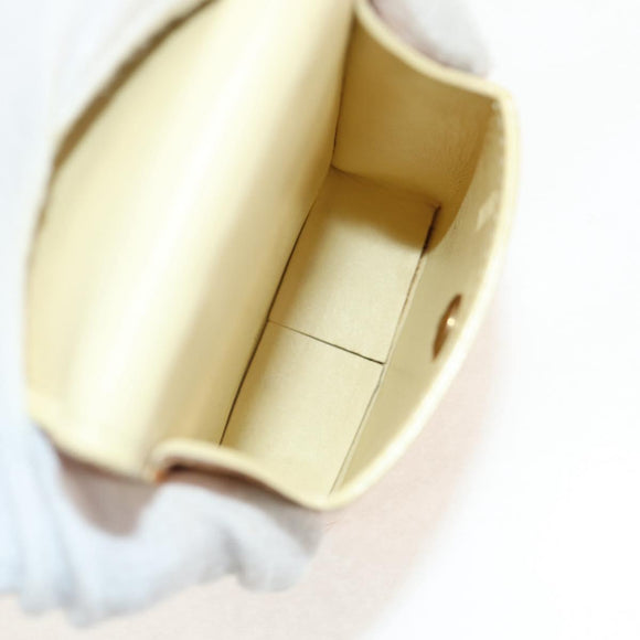 LOUIS VUITTON Monogram Vernis Green Case Lime Yellow M91052 LV Auth BA8521