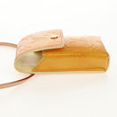 LOUIS VUITTON Monogram Vernis Green Case Lime Yellow M91052 LV Auth BA8521-3