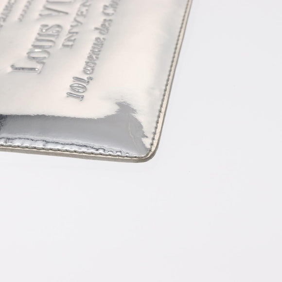 LOUIS VUITTON Monogram Miroir Pochette Platt Pouch Silver M95277 LV Auth BA8522A