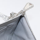 LOUIS VUITTON Monogram Miroir Pochette Platt Pouch Silver M95277 LV Auth BA8522A-19