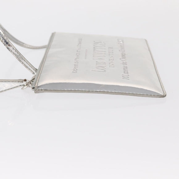 LOUIS VUITTON Monogram Miroir Pochette Platt Pouch Silver M95277 LV Auth BA8522A