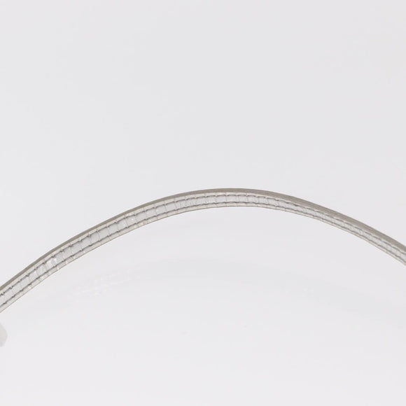 LOUIS VUITTON Monogram Miroir Pochette Platt Pouch Silver M95277 LV Auth BA8522A